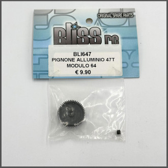 PINION GEAR 47T ALU MODULE 64 SPARE PARTS BLISS