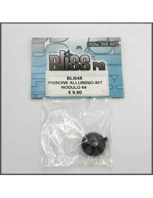 PINION GEAR 48T ALU MODULE 64 SPARE PARTS BLISS