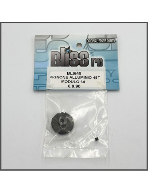 PINION GEAR 49T ALU MODULE 64 SPARE PARTS BLISS