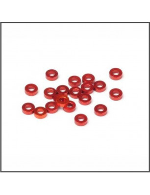 ALUMINUM WASHER 3X6X2.0MM (ORANGE/20PCS) SPARE PARTS HB