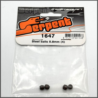 Steel balls 5.8mm (4) (SER1647)