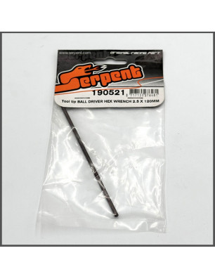 Tool tip ball driver hex Wrench 2.5 X 120MM (SER190521) ACCESSORIES SERPENT