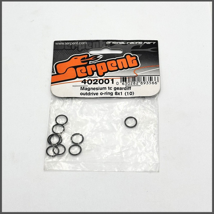 Magnesium tc geardiff o-ring 8x1 (10) (ser402000) (5) (SER402001)