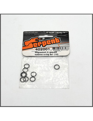 Magnesium tc geardiff o-ring 8x1 (10) (SER402000) (5) SPARE PARTS SERPENT