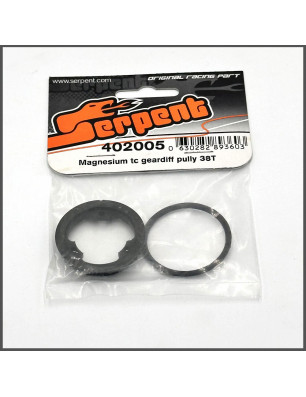 Magnesium tc geardiff pully 38T SPARE PARTS SERPENT