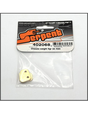 Chassis weight 5gr (2) x20 (SER402068) (5) SPARE PARTS SERPENT