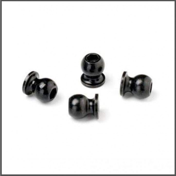 Ball hex nut 6.8x8.6mm (4pcs) (HB113172)