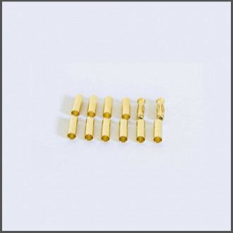 PLUG 4MM GOLD + TUBES GOLD ELECTRONICS ORION