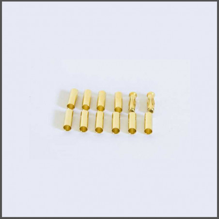 PLUG 4MM GOLD + TUBES GOLD ELECTRONICS ORION