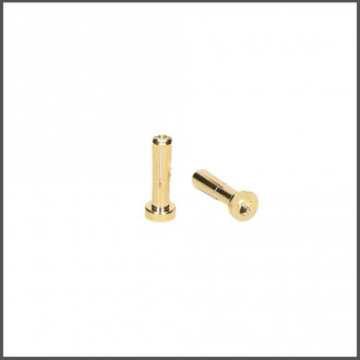 PLUG 4MM GOLD MALE LOW PROFILE ELECTRONICS ORION