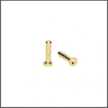 PLUG 4MM GOLD MALE LOW PROFILE ELECTRONICS ORION