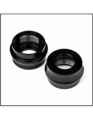 BIG BORE SHOCK BOTTOM CAP (BLACK/2PCS) SPARE PARTS HB