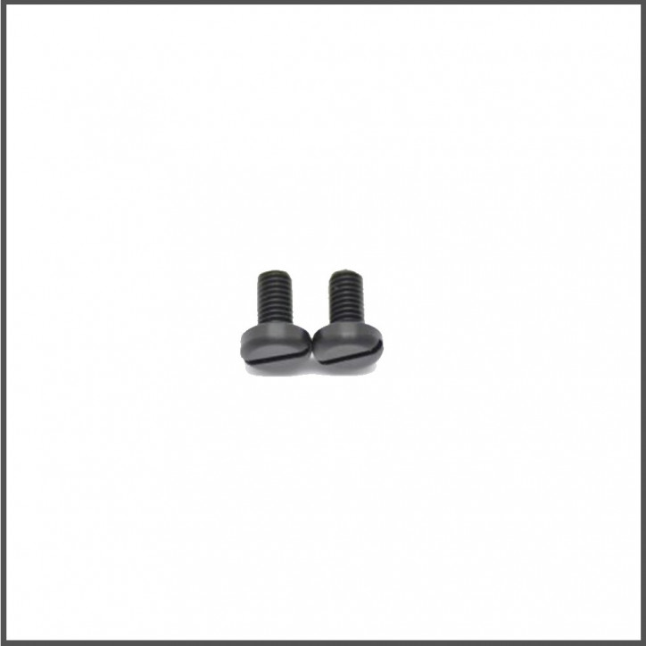 Screw m6x12 nylon black  (2) (SER110150)