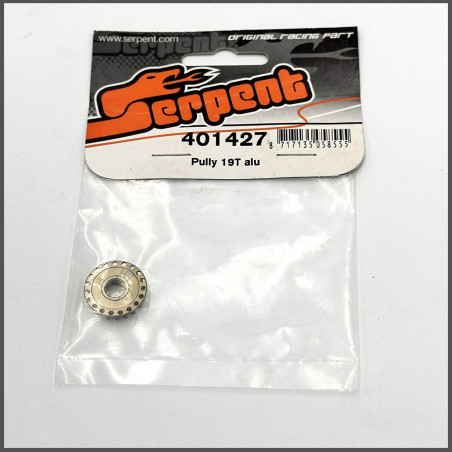 Pully 19T alu SPARE PARTS SERPENT