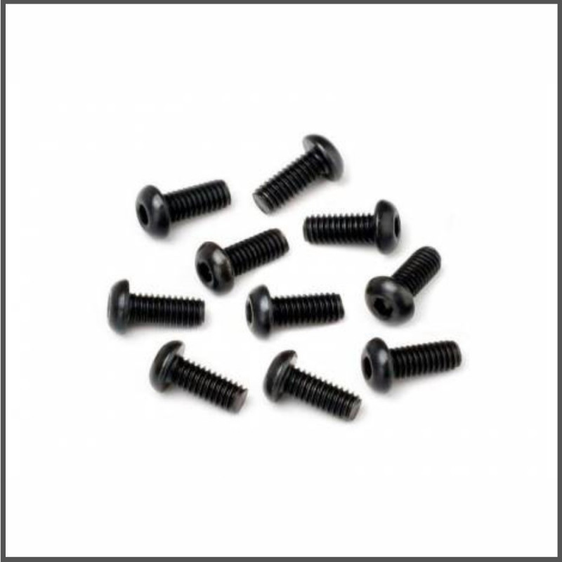 BUTTON HEAD SCREW M2.5X6MM (HEX SOCKET/10PCS) SPARE PARTS HB