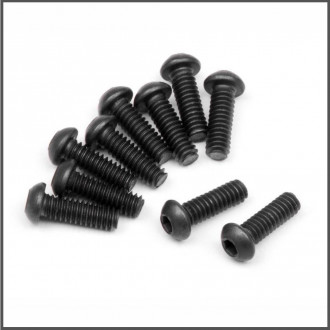 Button head screw m2x6mm (hex socket/10pcs) (HB112795)