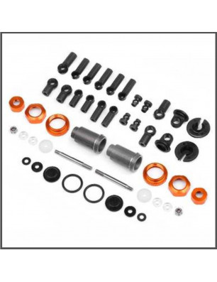 COMPETITION ALUM. SHOCK SET (ORANGE/46-56/2PCS) SPARE PARTS HB