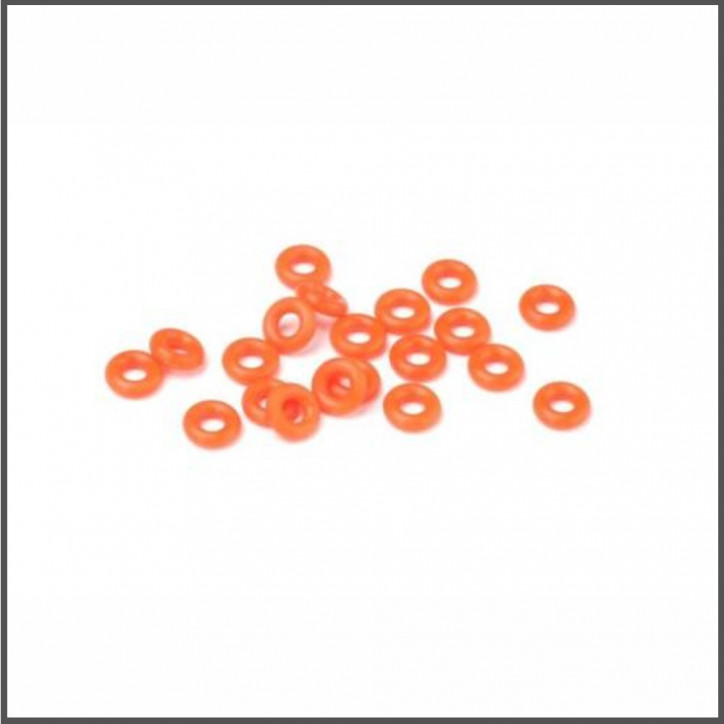 Silicone o-ring p-3 (40/orange/20pcs)