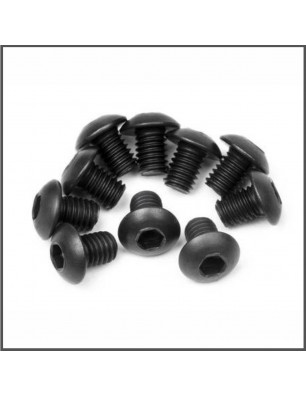 BUTTON HEAD SCREW M3X4MM (HEX SOCKET/10PCS) SPARE PARTS HB