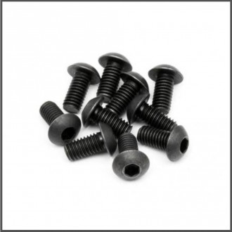 Button head screw m3x6mm (hex socket/10pcs) (HBZ351)