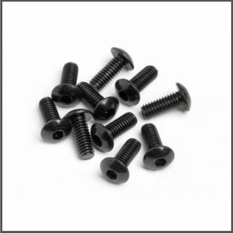 BUTTON HEAD SCREW M4X10MM (HEX SOCKET/10PCS) SPARE PARTS HB