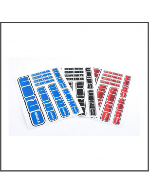 Logo Sticker Sheet (3pcs, red-blue-black) SPARE PARTS ORION