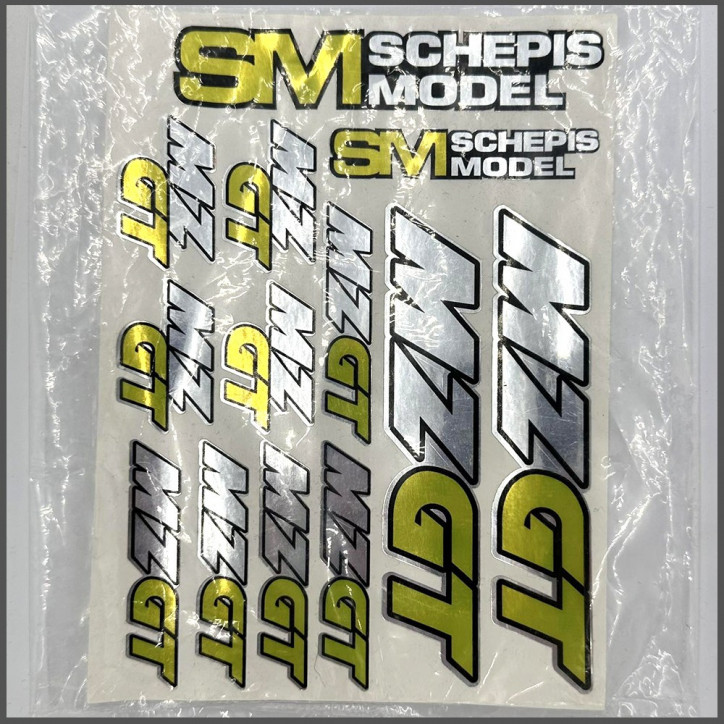 Mz gt sticker - yellow/chrome