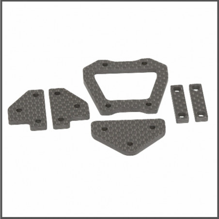 CHASSIS BRACE CARBON SET (E817) Spare Parts HB