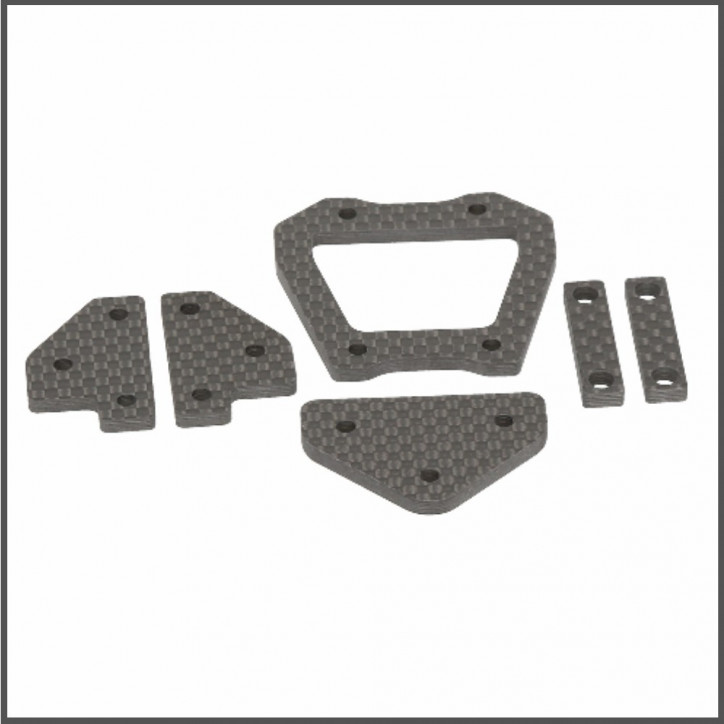 Chassis brace carbon set (e817) (HB204000)