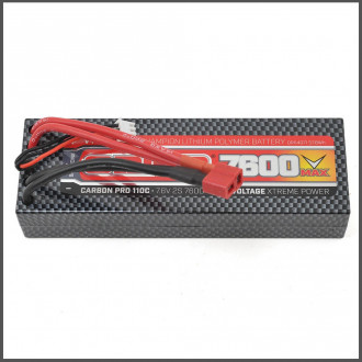 Carbon pro v-max lipo 7600 110c 7.6v 2s deans