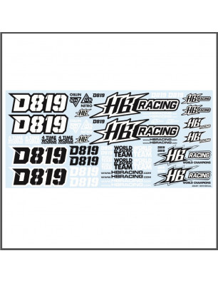 D819 DECAL SPARE PARTS HB