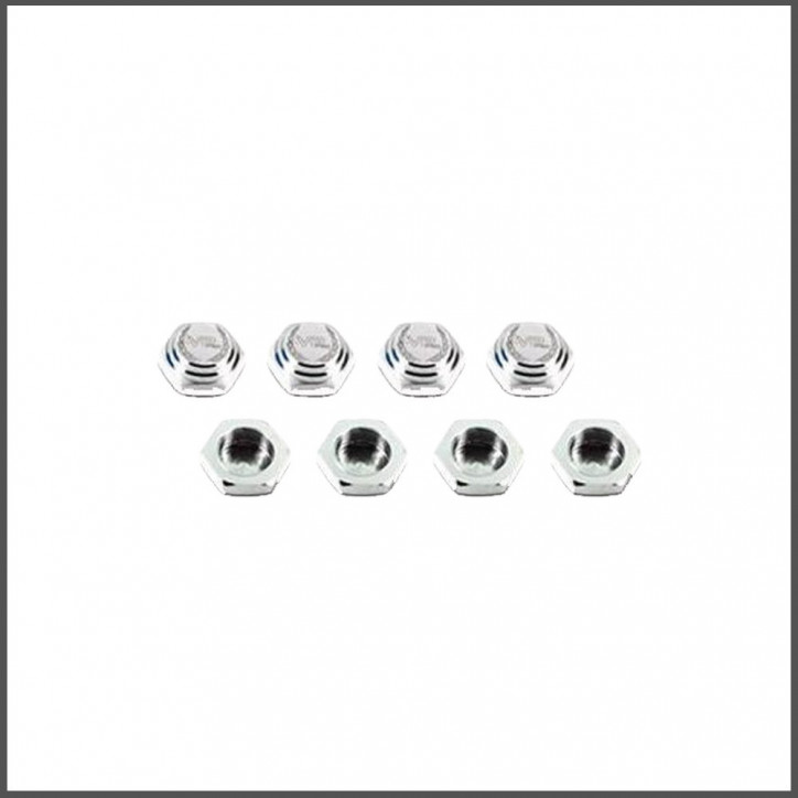 Wheel nut 17 mm 1,25 silver (4) (RS-708-1.25-SI)