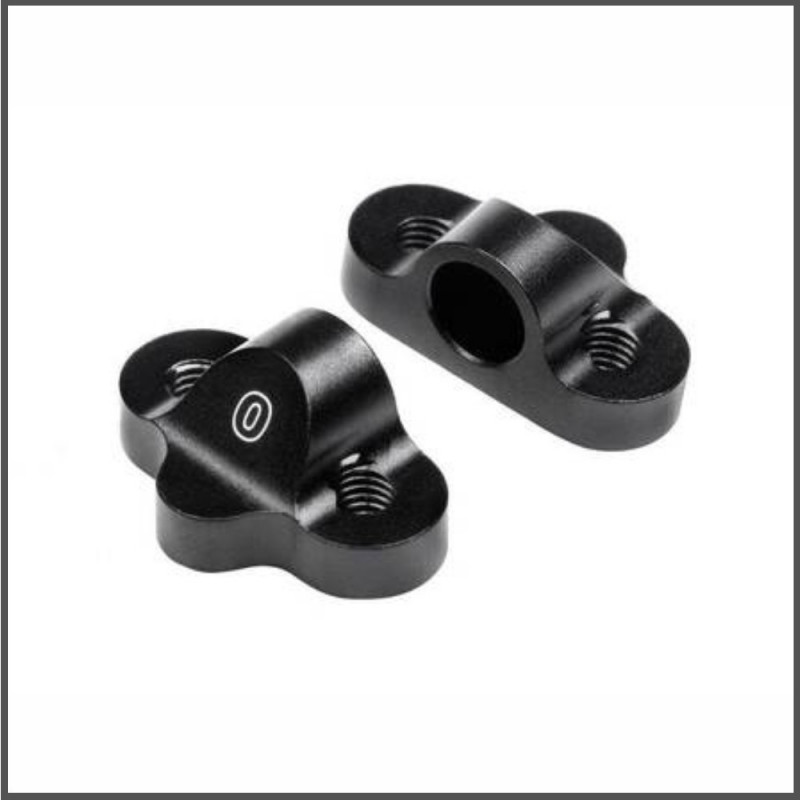 DUAL PIVOT BLOCK SET FR/RF 0 DEGREE (BLACK) SPARE PARTS HB