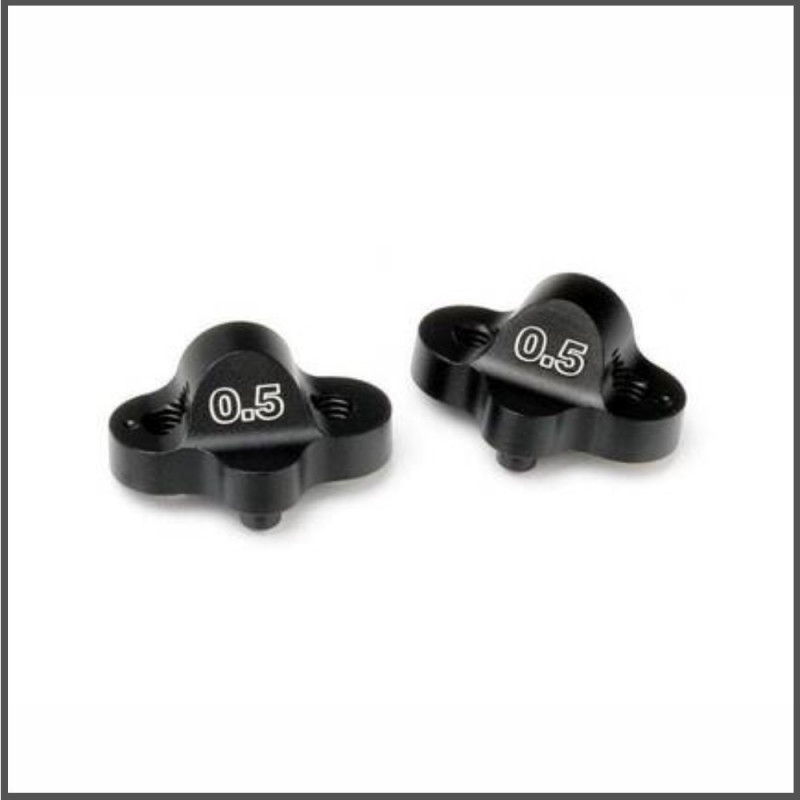 DUAL PIVOT BLOCK SET FR/RF 0.5 DEGREE (BLACK) SPARE PARTS HB