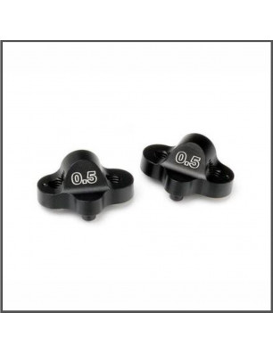 DUAL PIVOT BLOCK SET FR/RF 0.5 DEGREE (BLACK) SPARE PARTS HB