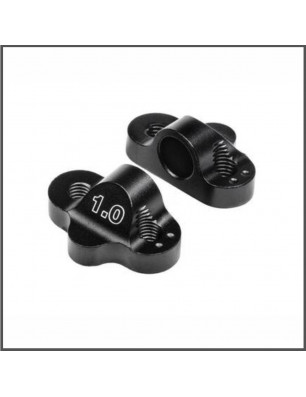 DUAL PIVOT BLOCK SET FR/RF 1.0 DEGREE (BLACK) SPARE PARTS HB