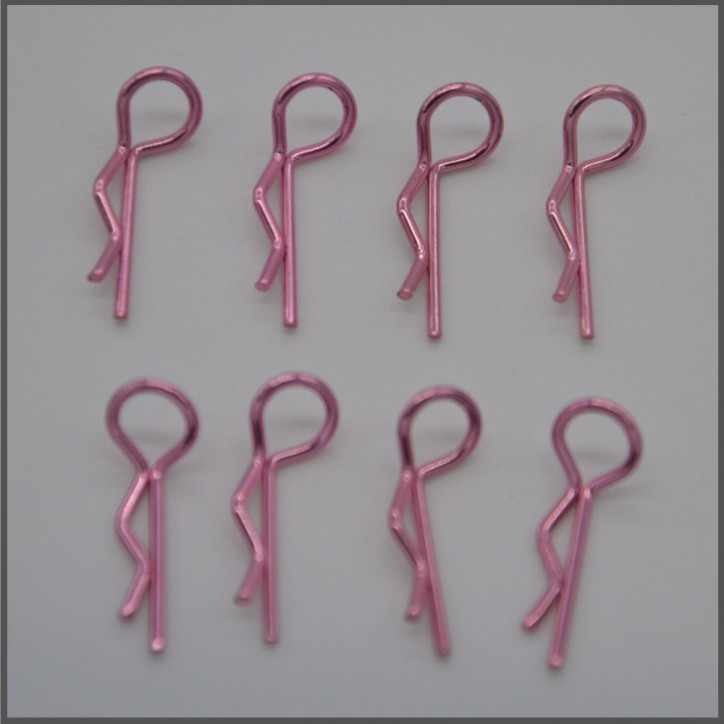 Body clips - small 1/10 pink (8 pcs) (BLI004P)