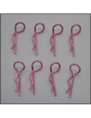 BODY CLIPS - SMALL 1/10 PINK (8 PCS) SPARE PARTS BLISS