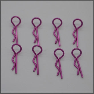 BODY CLIPS - SMALL 1/10 PURPLE (8 PCS) SPARE PARTS BLISS