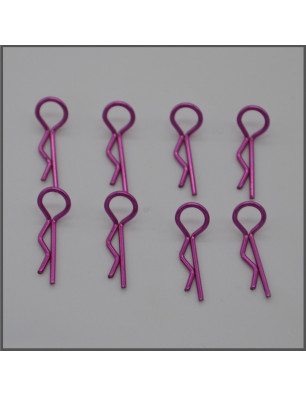 BODY CLIPS - SMALL 1/10 PURPLE (8 PCS) SPARE PARTS BLISS