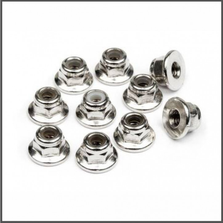 Flanged lock nut m3 (10pcs)