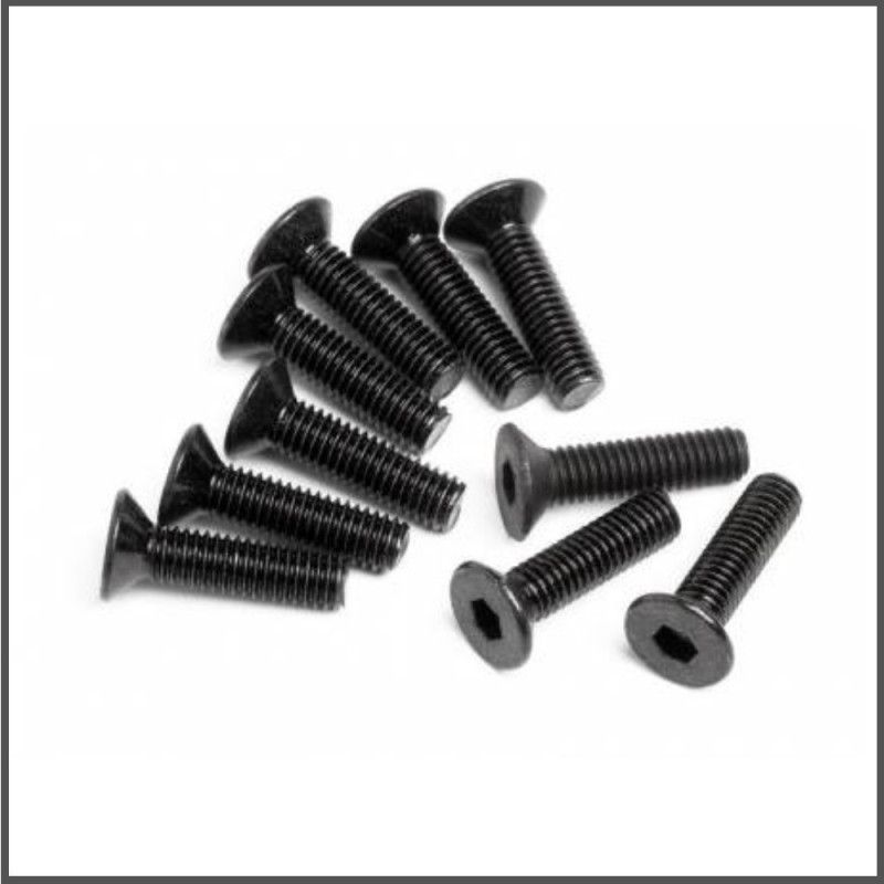 FLAT HEAD SCREW M3X12MM (HEX SOCKET/10PCS) SPARE PARTS HB