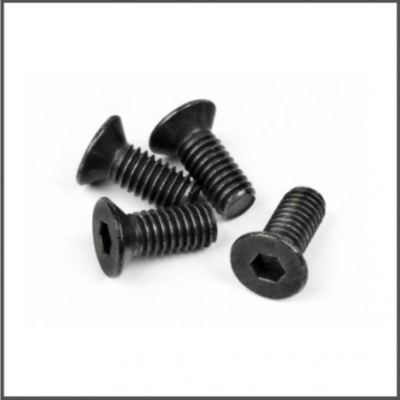 FLAT HEAD SCREW M4X10MM (HEX SOCKET/THIN TYPE/4PC) SPARE PARTS HB