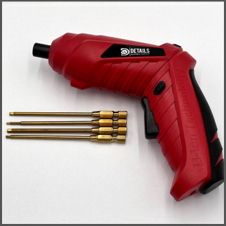 Electric screwdriver 23.6v, 1300mah, 180rpm w/inserts