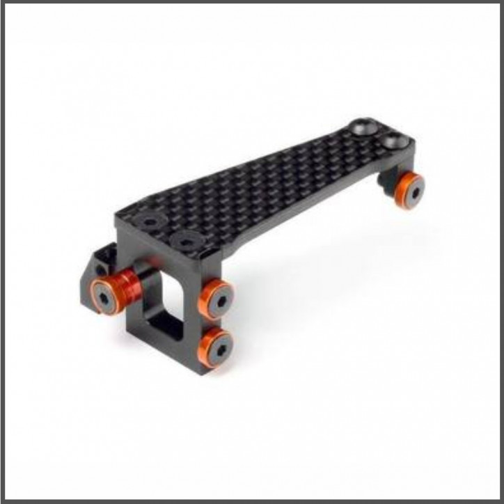 Floating servo mount set (carbon fiber) (HB114512)