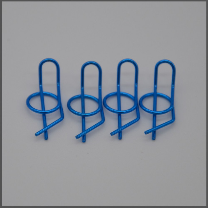 Body clips ( 4 pcs) blue