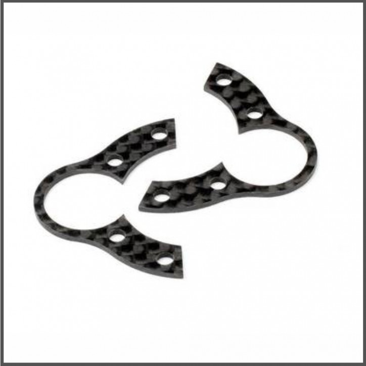 Front knuckle shim 1.0mm (carbon fiber/2pcs) (HB110983)