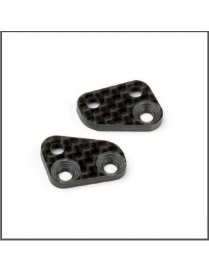 FRONT LOWER SHOCK MOUNT SET (CARBON FIBER/2PCS) SPARE PARTS HB