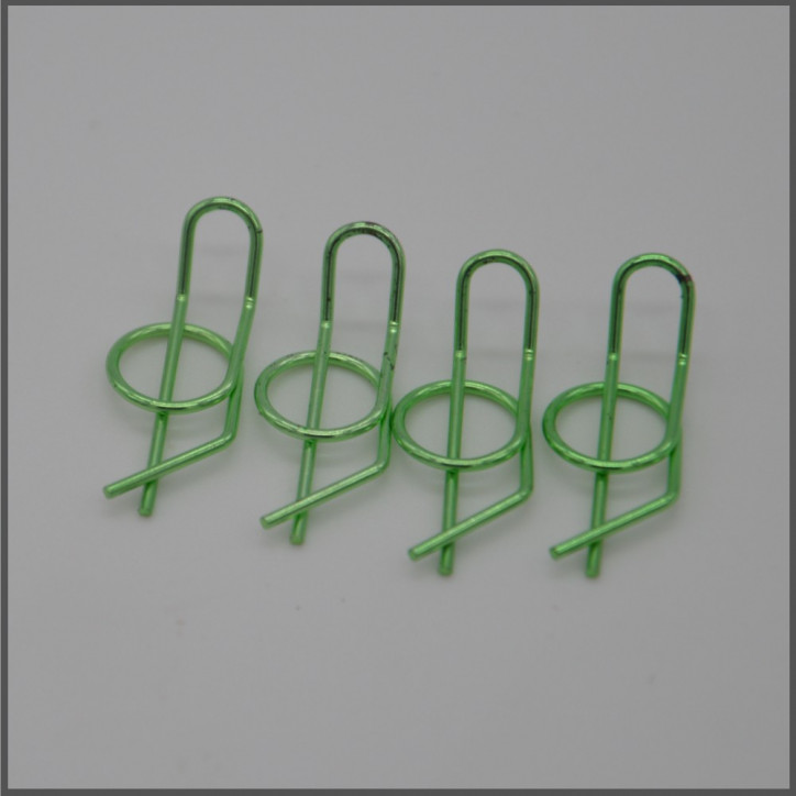 Body clips ( 4 pcs) green (BLI003G)