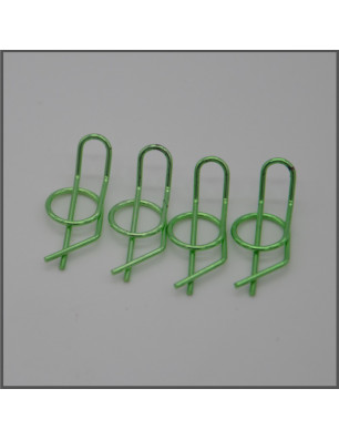 BODY CLIPS ( 4 PCS) GREEN SPARE PARTS BLISS